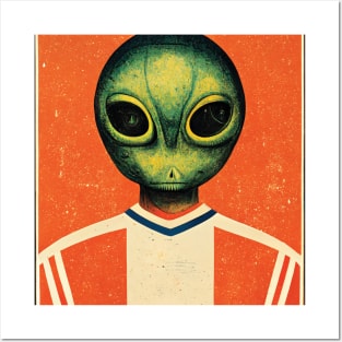 alien passport photo, alien selfie Posters and Art